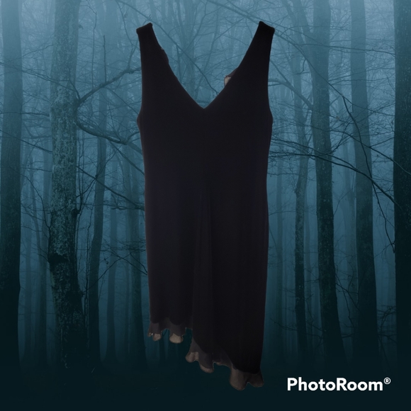 Velvet Asymmetrical Dress - Picture 2 of 2